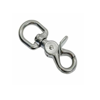 5/8" Swivel Eye Snap Hook 2-3/4" Length Trigger Stainless Steel 316 Leash