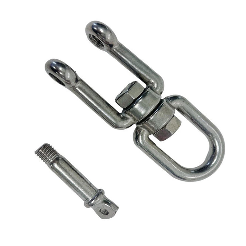 3/8" JAW EYE Swivel  Stainless Steel 316 Marine Mooring 1500 LBS WLL