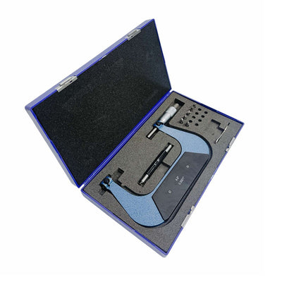 4-5" Range Screw Thread Micrometer Kit With 4 Anvils 0.0001'' Grad .00020"/0.005mm Accuracy