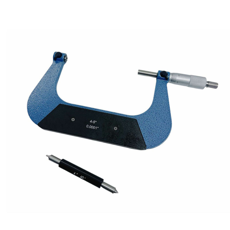 4-5" Range Screw Thread Micrometer Kit With 4 Anvils 0.0001&