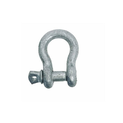 5/16" Screw Pin Anchor D Ring Rigging Bow Shackle Galvanized Steel Drop Forged For Marine Boat WLL 1500Lbs