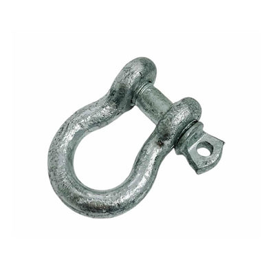 5/16" Screw Pin Anchor D Ring Rigging Bow Shackle Galvanized Steel Drop Forged Set 5 PC For Marine Boat WLL 1500Lbs