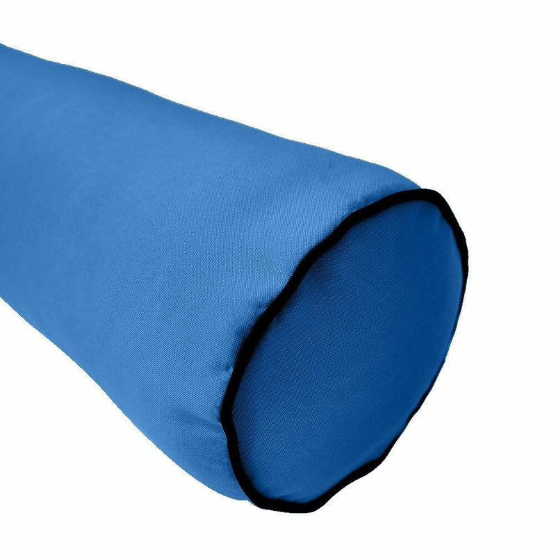 23 x 24 x 6 Contrast Pipe Small Outdoor Deep Seat Back Rest Bolster Cover ONLY-AD102