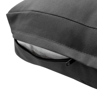 23 x 24 x 6 Knife Edge Small Outdoor Deep Seat Back Rest Bolster Cover ONLY-AD003