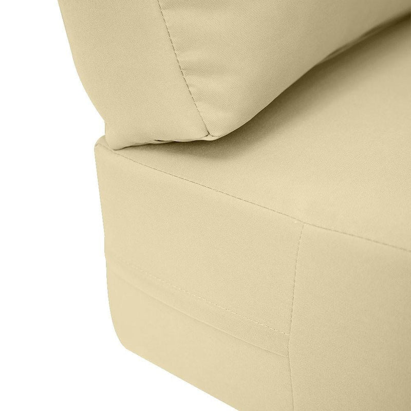 23 x 24 x 6 Knife Edge Small Outdoor Deep Seat Back Rest Bolster Cover ONLY-AD103