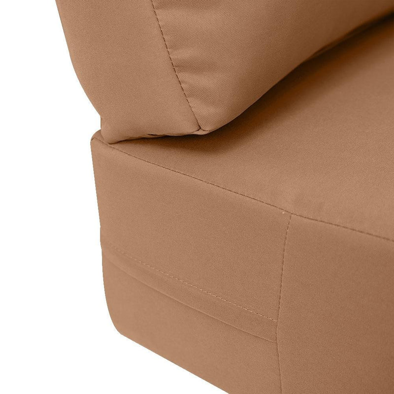 23 x 24 x 6 Knife Edge Small Outdoor Deep Seat Back Rest Bolster Cover ONLY-AD104