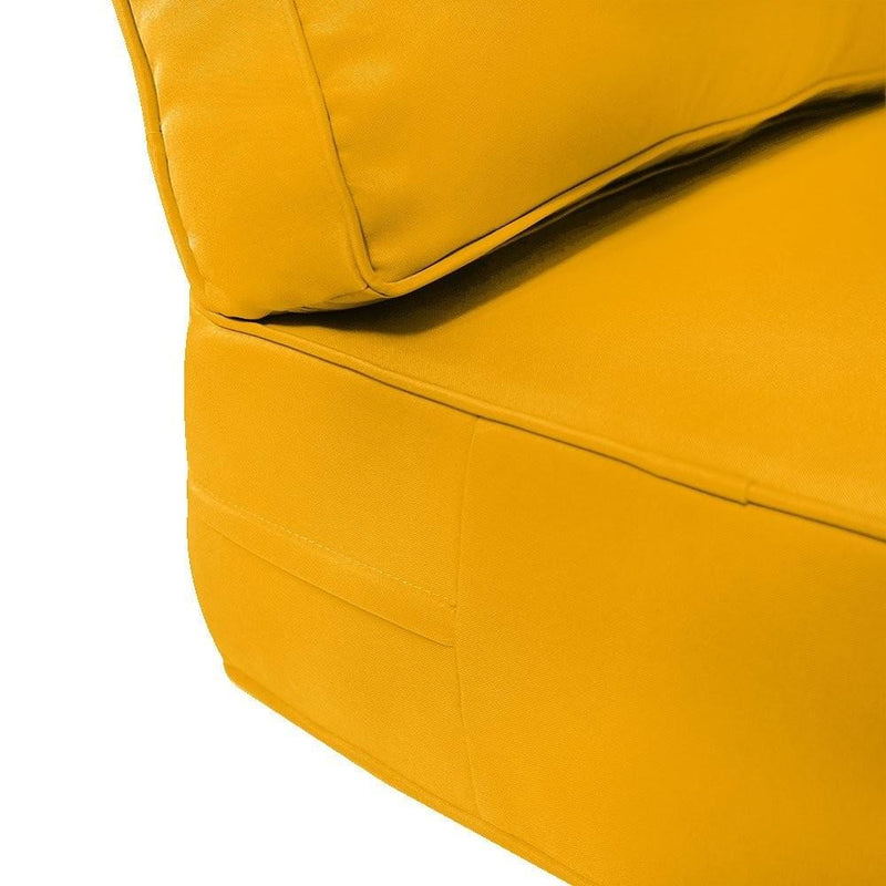 23x24x6 Pipe Trim Small Outdoor Deep Seat Back Rest Bolster Cover ONLY-AD108