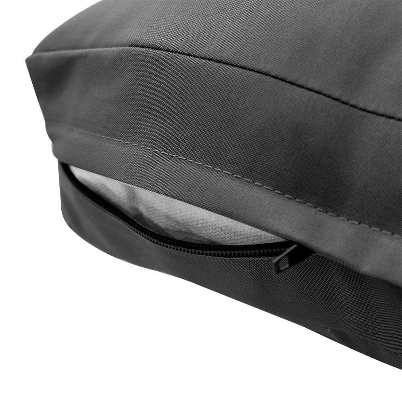 24 x 26 x 6 Knife Edge Medium Outdoor Deep Seat Back Rest Bolster Cover ONLY-AD003