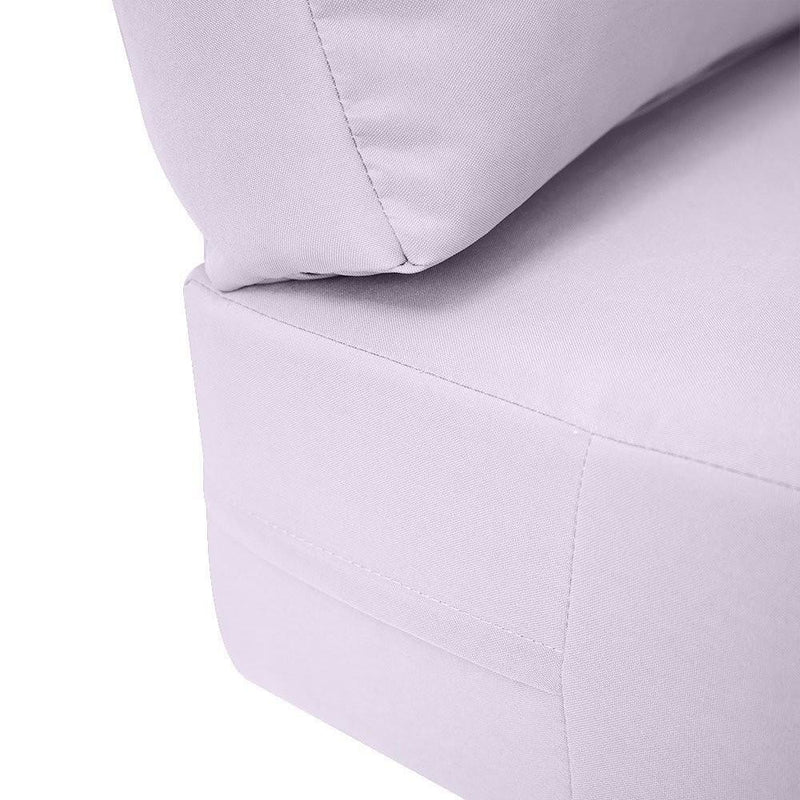 24 x 26 x 6 Knife Edge Medium Outdoor Deep Seat Back Rest Bolster Cover ONLY-AD107