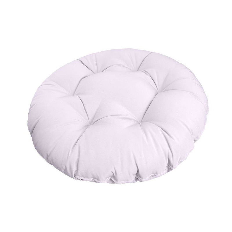 48" x 6" Round Papasan Ottoman Cushion 12 Lbs Fiberfill Polyester Replacement Pillow Floor Seat Swing Chair Out/Indoor AD107