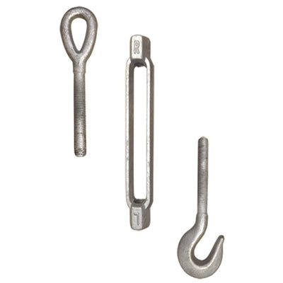 TURNBUCKLES - GALVANIZED, DROP FORGED CARBON STEEL