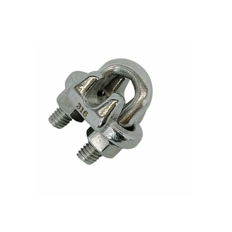 Marine Industrial Heavy Duty Wire Clip Rope Clamp Stainless Steel Cable_Various Sizes