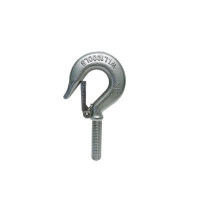 Marine 1/2" Threaded Shank Hook Drop Forged Hook 1,000 Lb WLL Stainless Steel