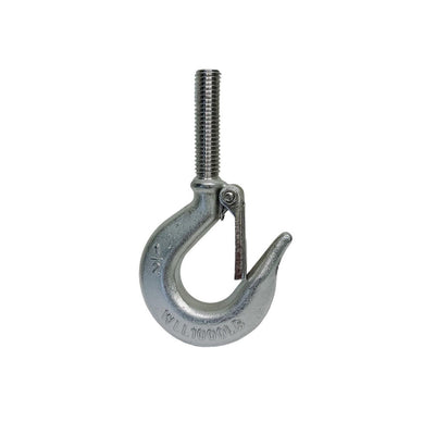 Marine 1/2" Threaded Shank Hook Drop Forged Hook 1,000 Lb WLL Stainless Steel