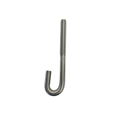 Marine Boat 3/8" x 3.75" J Bolt Spring Hook J-Bolt J Hook T316 Stainless Steel 4 Pcs