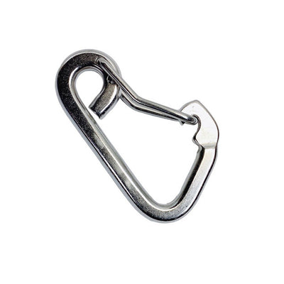 1/4" Harness Clip Spring Gate Snap Hook Carabiner Hook Stainless Steel T316