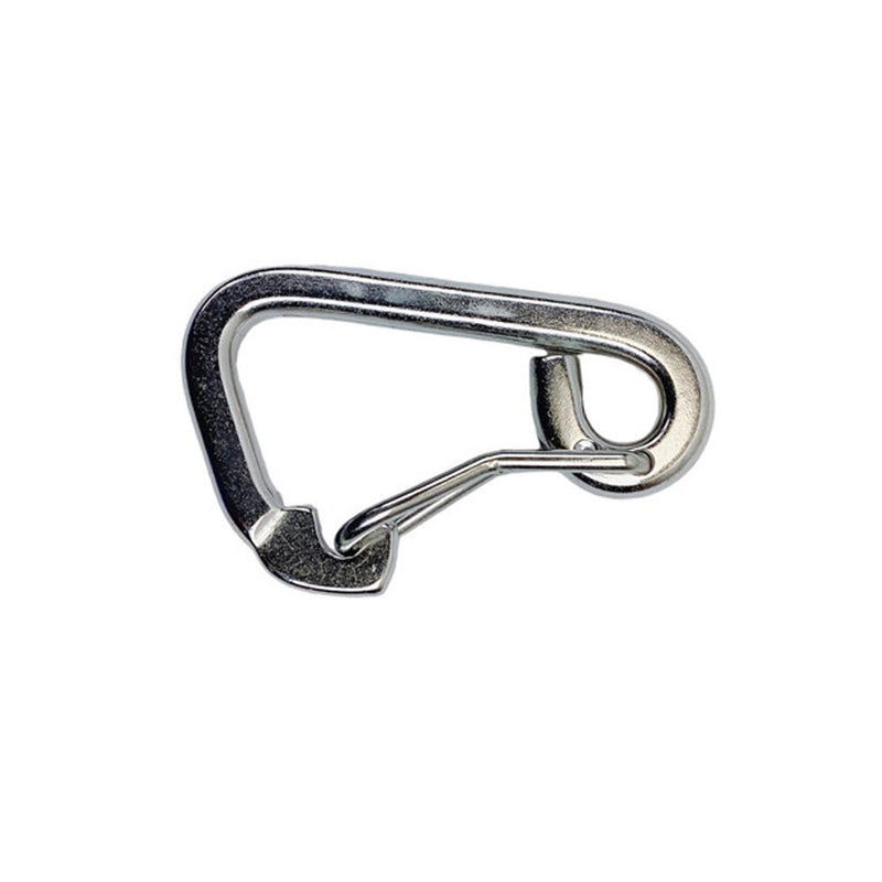 1/4" Harness Clip Spring Gate Snap Hook Carabiner Hook Stainless Steel T316 4Pcs