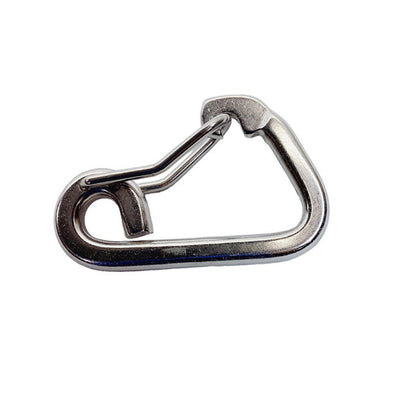 1/4" Harness Clip Spring Gate Snap Hook Carabiner Hook Stainless Steel T316 4Pcs