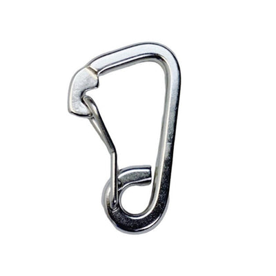 1/4" Harness Clip Spring Gate Snap Hook Carabiner Hook Stainless Steel T316 4Pcs