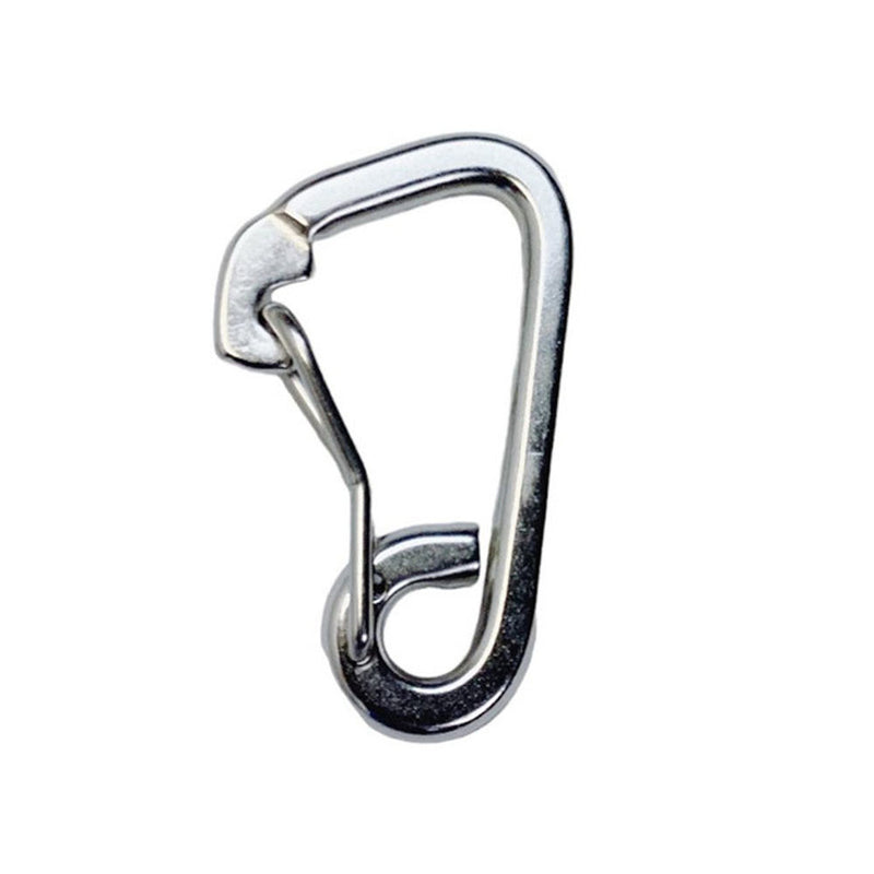 5/16" Harness Clip Spring Gate Snap Hook Carabiner Hook Stainless Steel T316