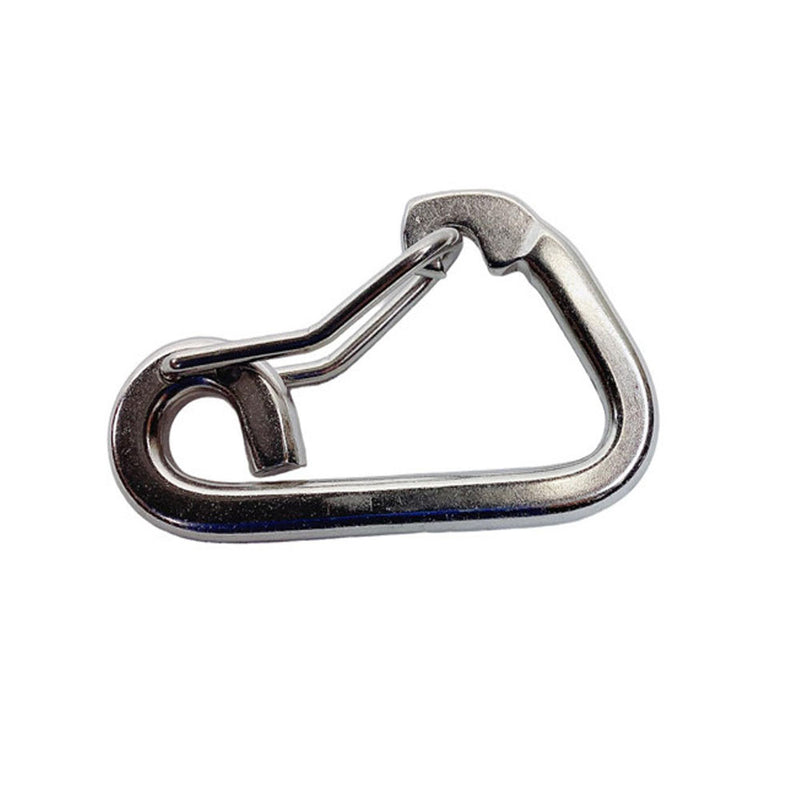 3/8" Harness Clip Spring Gate Snap Hook Carabiner Hook Stainless Steel T316 4Pcs