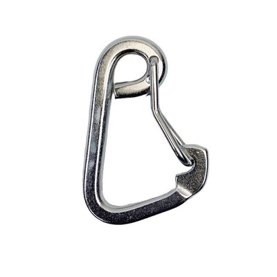 3/8" Harness Clip Spring Gate Snap Hook Carabiner Hook Stainless Steel T316 4Pcs