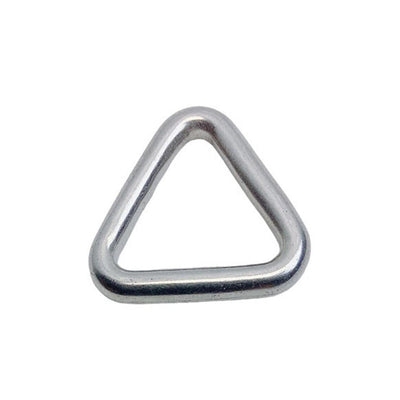 3/16" x 1" Triangle Ring Formed Welded Clips Buckles , Stainless Steel T316