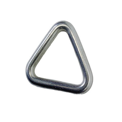 3/16" x 1" Triangle Ring Formed Welded Clips Buckles , Stainless Steel T316