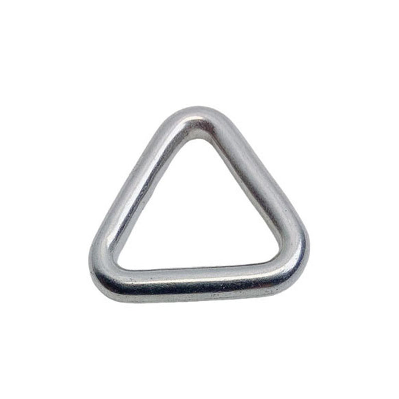 3/16" x 1" Triangle Ring Formed Welded Clips Buckles, Stainless Steel T316 4 Pcs