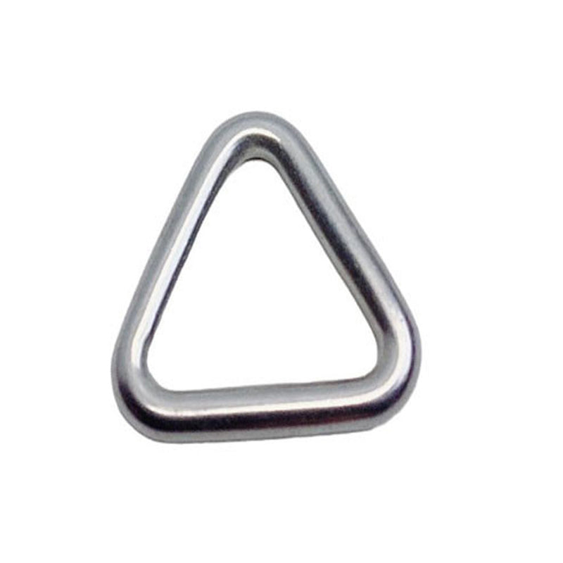 3/16" x 1" Triangle Ring Formed Welded Clips Buckles, Stainless Steel T316 4 Pcs