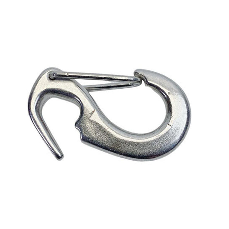 4 Pcs Stainless Steel T316 Open End Spring Snap Tack Hook,Sail Snap Hook 1-7/8"L