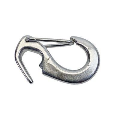 4 Pcs Stainless Steel 316 Open End Spring Snap Tack Hook, Sail Snap Hook 2-1/2"L