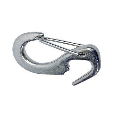 1 Pc Stainless Steel T316 Open End Spring Snap Tack Hook, Sail Snap Hook 2-1/2"L