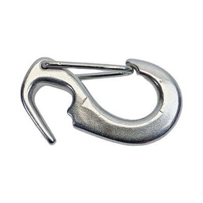 1 Pc Stainless Steel T316 Open End Spring Snap Tack Hook, Sail Snap Hook 2-1/2"L