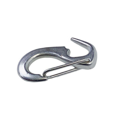 1 Pc Stainless Steel T316 Open End Spring Snap Tack Hook, Sail Snap Hook 2-1/2"L