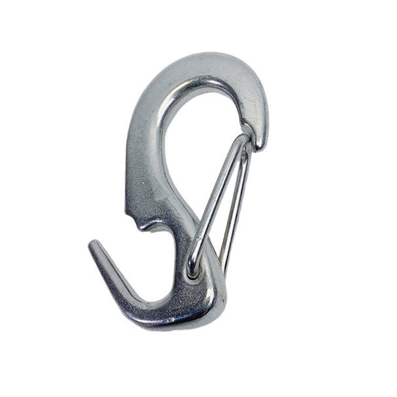 1 Pc Stainless Steel T316 Open End Spring Snap Tack Hook, Sail Snap Hook 2-1/2"L