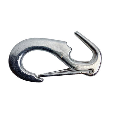 1 Pc Stainless Steel T316 Open End Spring Snap Tack Hook, Sail Snap Hook 2-1/2"L