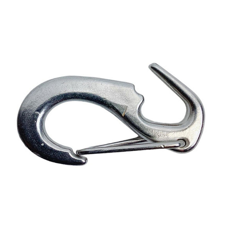 1 Pc Stainless Steel T316 Open End Spring Snap Tack Hook, Sail Snap Hook 2-1/2"L