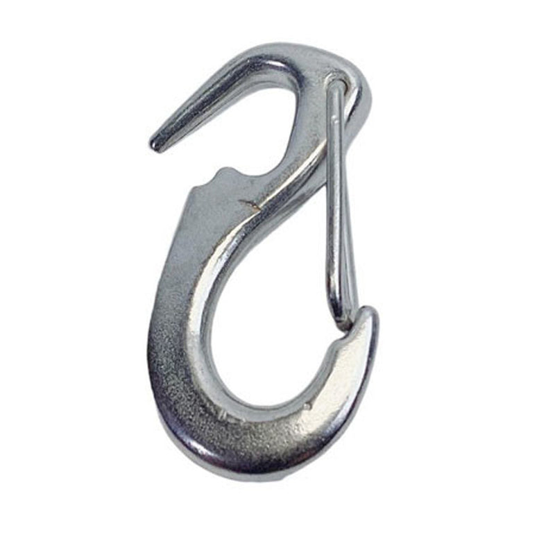 1 Pc Stainless Steel T316 Open End Spring Snap Tack Hook, Sail Snap Hook 2-1/2"L