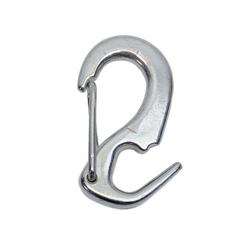 1 Pc Stainless Steel T316 Open End Spring Snap Tack Hook, Sail Snap Hook 2-1/2"L