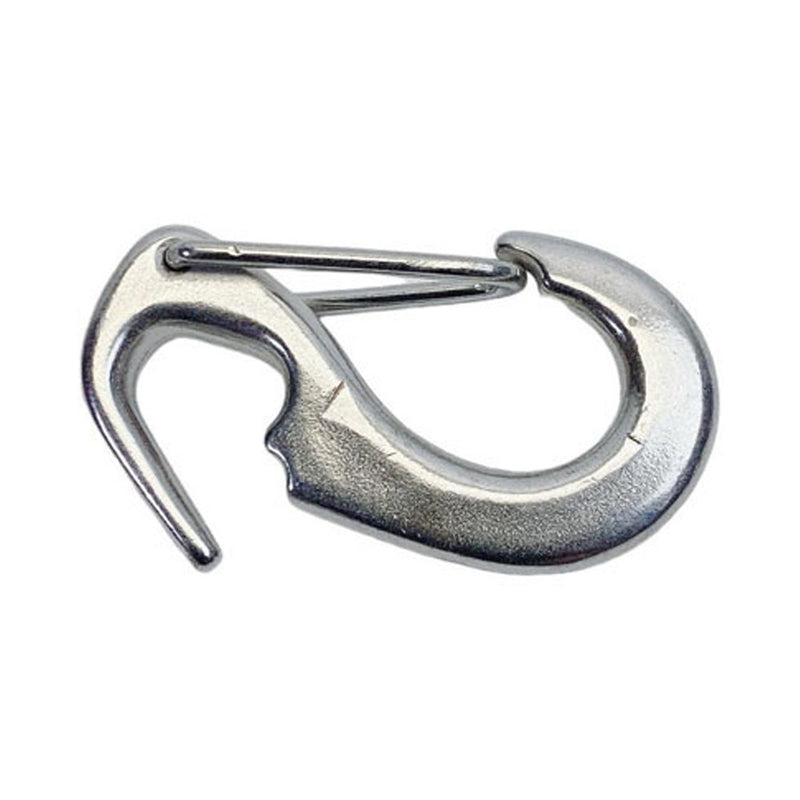 4 Pcs Stainless Steel 316 Open End Spring Snap Tack Hook, Sail Snap Hook 3-1/2"L