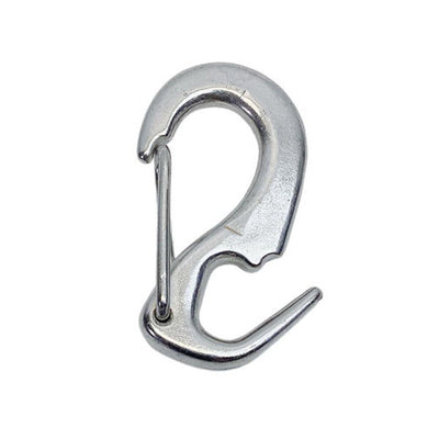 4 Pcs Stainless Steel 316 Open End Spring Snap Tack Hook, Sail Snap Hook 3-1/2"L