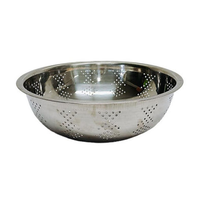 12" Stainless Steel Colander with Handle, Food Strainer Basket,Colander Bowl