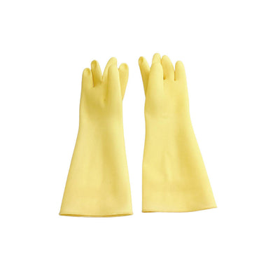 2 Pairs 13.5" Cleaning Gloves, Reusable Rubber Dish Gloves,Latex Non-Slip Gloves