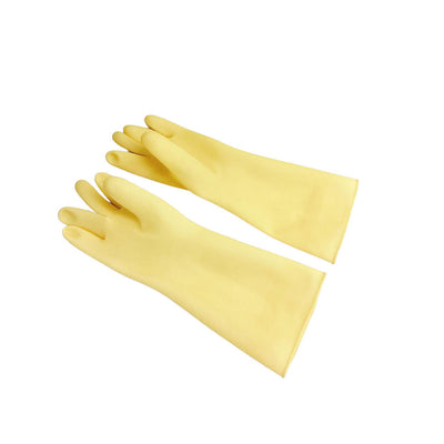 2 Pairs 13.5" Cleaning Gloves, Reusable Rubber Dish Gloves,Latex Non-Slip Gloves