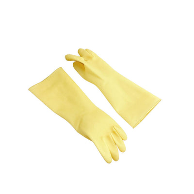 2 Pairs 13.5" Cleaning Gloves, Reusable Rubber Dish Gloves,Latex Non-Slip Gloves