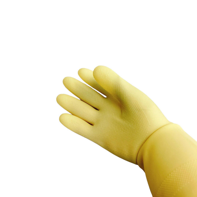 2 Pairs 13.5" Cleaning Gloves, Reusable Rubber Dish Gloves,Latex Non-Slip Gloves