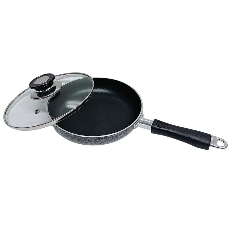 8" Nonstick Fry Pan With Lid Deep Frying Pan with Handle,Skillet,Dishwasher Safe