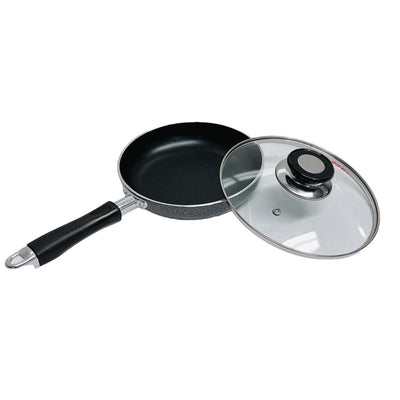 8" Nonstick Fry Pan With Lid Deep Frying Pan with Handle,Skillet,Dishwasher Safe