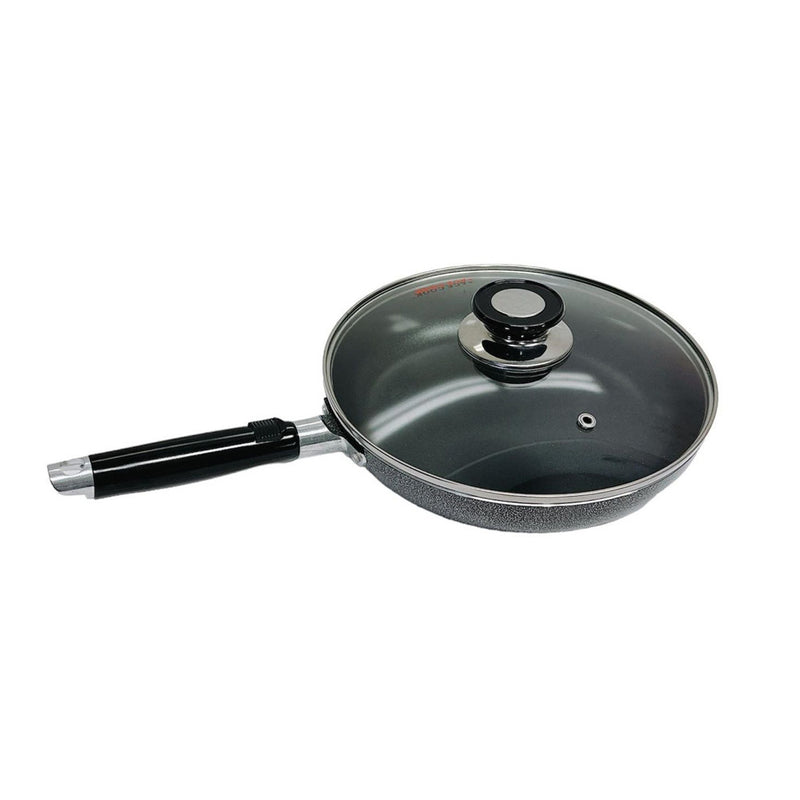 11" Nonstick Fry Pan W/ Lid Deep Frying Pan with Handle,Skillet,Dishwasher Safe